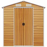  Vrtno spremište svjetlosmeđe 191 x 555 x 198 cm pocinčani čelik | shoptok.hr