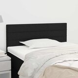  Uzglavlje crno 80 x 5 x 78/88 cm od tkanine | shoptok.hr