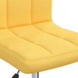 vidaXL Okretna blagovaonska stolica od tkanine boja senfa | shoptok.hr