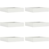  Ograda oko Travnjaka 6 pcs Bijelo 60 x 60 x 13 cm Čelik | Eponuda.com