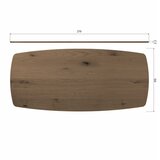 WOOOD Blagovaonski stol od punog hrasta 100x220 cm Tablo – | shoptok.hr