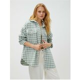 Koton Shirt - Green - Oversize Cene