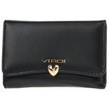 Verde Novčanik ženski sa kopcom u obliku srca 1439, 15.5×3×10 cm crna ( 16NZV1439B ) Cene