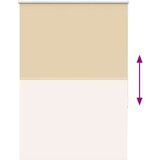 vidaXL Rolo zavjesa Blackout Bež 90x175 cm Širina tkanine 85,7 cm | shoptok.hr