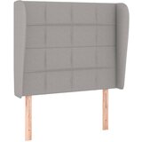 vidaXL Vzglavje z ušesi svetlo sivo 103x23x118/128 cm blago, (20792769) Cene