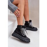 EVENTO PE1 Women's Insulated Ankle Boots Platform Black Alcyhen | Eponuda.ba