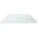 Stolna ploča bijela 100x50 cm 6 mm staklena s mramornim uzorkom | shoptok.hr