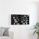  Zidna vitrina Crna hrastovina od obradnog drva | shoptok.hr