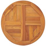Stolna ploča od masivne tikovine okrugla 2,5 cm 80 cm | shoptok.hr