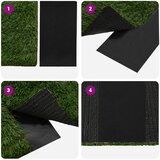 Traka za umjetnu travu samoljepljiva Crna 15 cm x 10 m | shoptok.hr