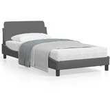 vidaXL Okvir za krevet s uzglavljem tamnosivi 100x200 cm od tkanine Cijene