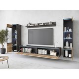 XXXL Dnevni Regal Vera I, Antracit, Barva Kostanja, Z Osvetlitvijo | Shoptok.si