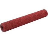  Žičana mreža od čelika s PVC oblogom za kokoši 25 x 1 m crvena | shoptok.hr