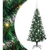  Umjetno predsvijetljeno božićno drvce Zelena 150 cm PVC i metal | shoptok.hr