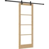 vidaXL klizna vrata s paketom hardvera 78x211 cm od masivnog drva bora | shoptok.hr