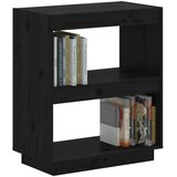 Ormarić za knjige Crna 60x35x71 cm od masivne borovine | shoptok.hr