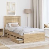  Okvir za krevet Sonoma hrast 75 x 190 cm Inženjersko Drvo - sonoma hrast 75 x 190 cm | shoptok.hr