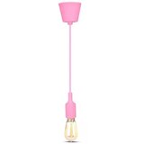 Luster na sajli 1xE27/60W/230V ružičasta | Eponuda.com