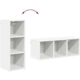 vidaXL Viseča omarica Riga Bela 30 x 29,5 x 80 cm Konstruiran les | Shoptok.si