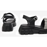 Resti Black women's sandals with cubic zirconias Pokio- Footwear | ePonuda.com