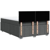  Krevet s oprugama i madracem tamnosivi 140x190 cm od tkanine | shoptok.hr