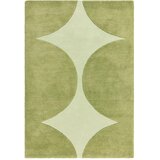 Asiatic Carpets Zelena ročno tkana volnena preproga 160x230 cm Canvas – Cene