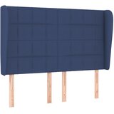  Uzglavlje s ušima plavo 147x23x118/128 cm od tkanine | shoptok.hr