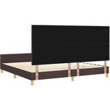  Postelja Temno Rjava 200x200 cm Tkanina, (22051091) | Shoptok.si