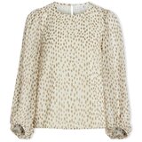 Vila Topi & Bluze Noos Top Falia L/S - Birch/Nori Bež Cene