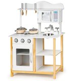 ECO TOYS drvena kuhinja za decu sa dodacima Bela | ePonuda.com