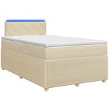  Boxspring krevet s madracem Krem 120 x 190 cm Tkanina | shoptok.hr