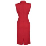 Trendyol Red Stand Collar Dress | ePonuda.com