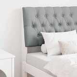 vidaXL tapecirani uzglavlje svijetlo siva 80 cm čvrsto borovo drvo | shoptok.hr
