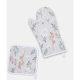 Sinsay Kuhinjska rukavica i podmetač s cvjetovima 2 pack | shoptok.hr
