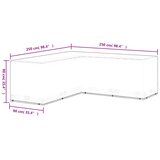 Navlaka za vrtni namještaj u L-obliku s 12 ušica 250x250x90 cm | shoptok.hr