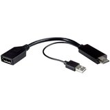 Roline 12.03.3147 displayport / hdmi adapter [1x ženski konektor displayport - 2x moški konektor displayport\, moški konektor hdmi] črna 0.15 m, (20429964) Cene