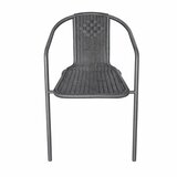  Set vrtnog namještaja: stol + 2 stolice od tehnoratana, sive boje | shoptok.hr