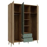Mömax Omara Za Oblačila Whenua, Barva Hrasta, Žajbljevo Zelena | Shoptok.si