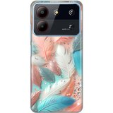  torbica silikonska print za zte blade A54 pastel feathers Cene