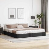  Otomanski krevet s pohranom Crna 200 x 200 cm Lažna koža | shoptok.hr
