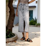 Sinsay Midi suknja od trapera s pojasom | shoptok.hr
