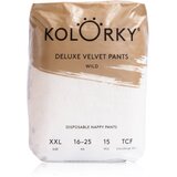 Kolorky Deluxe Velvet Pants Wild hlačne plenice za enkratno uporabo velikost XXL 16-25 kg 15 kos Cene