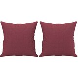  Dvosjed s ukrasnim jastucima boja vina 120 cm od tkanine | shoptok.hr