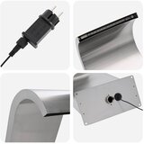 FONTANA u Bazenu Srebrna 47 x 31 x 60 cm Nehrđajući čelik | Eponuda.com