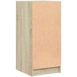vidaXL Stranska omarica s steklenimi vrati sonoma hrast 35x37x75,5 cm | Shoptok.si