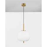 Nova Luce Bijela/mjedena staklena viseća svjetiljka ø 30 cm Lato – | shoptok.hr