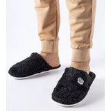 Gemre Black warm slippers with Alessio patch Cijene