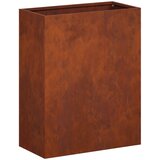  Vrtna saksija Rđa 40 x 20 x 40 cm Otporni čelik | shoptok.hr