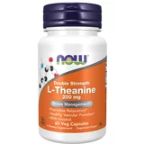 Now Foods L-teanin double strength NOW, 200 mg (60 kapsul)
