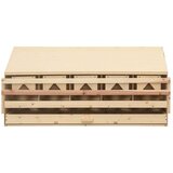 Gnijezdo za nesilice s 5 odjeljaka 117x33x54cm masivna borovina | shoptok.hr